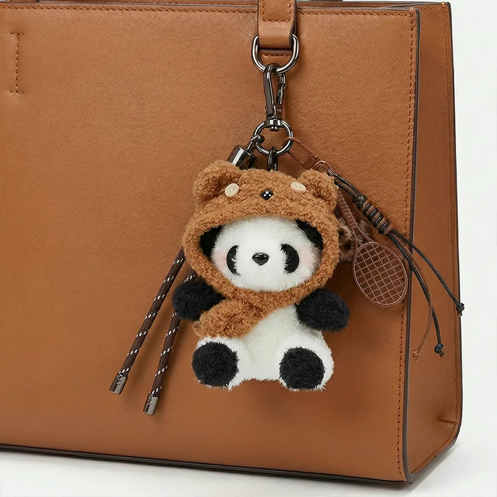 "Teddy Bear" Panda Bag Charm – The Cozy Companion