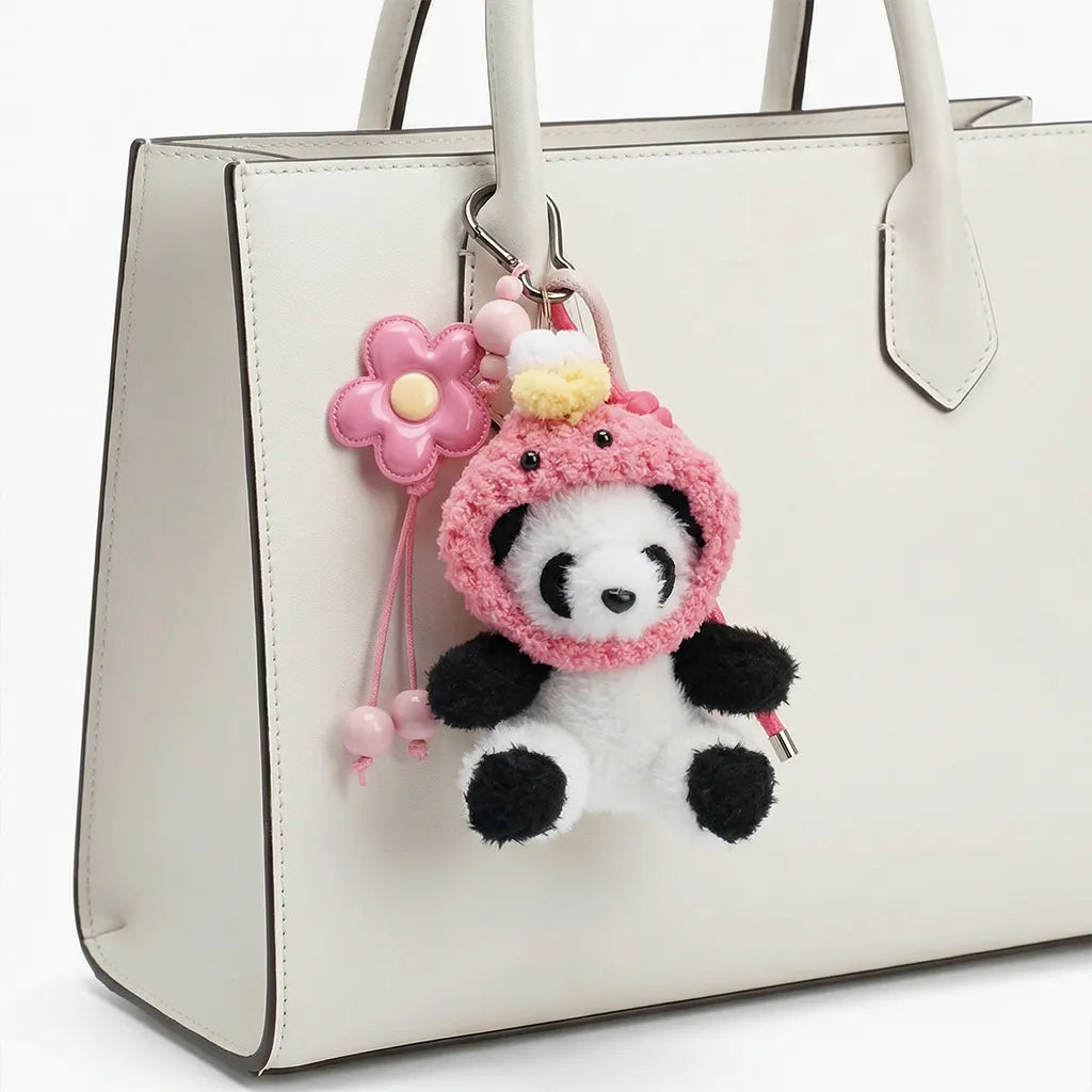 Petal Pink" Panda Bag Charm – The Sweet Blossom