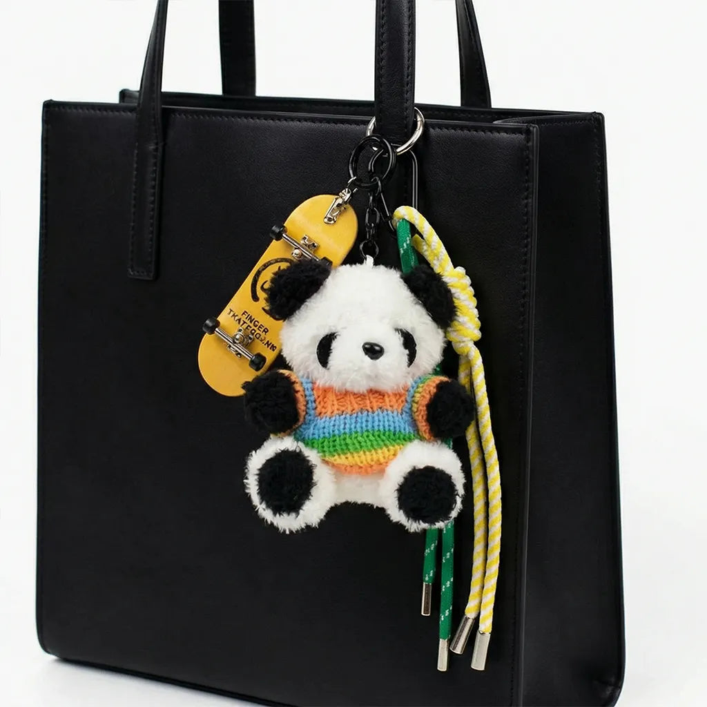 "Kickflip" Panda Bag Charm – The Street Skater