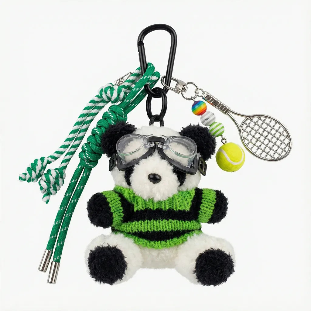 "Match Point" Panda Bag Charm – The Court Champion