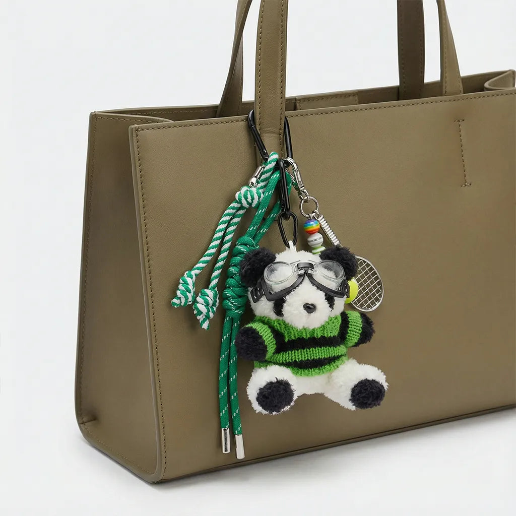 "Match Point" Panda Bag Charm – The Court Champion